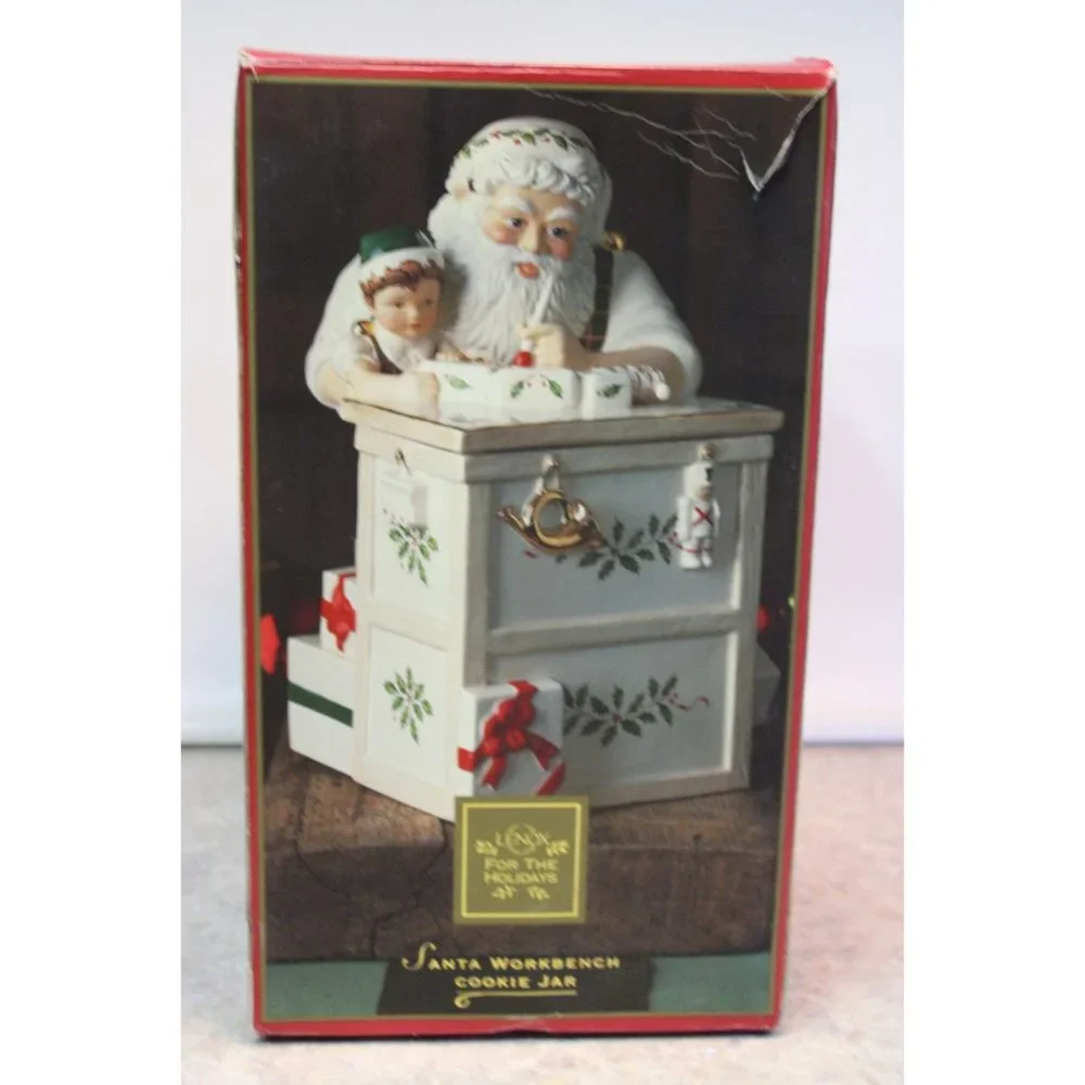 Cookie Jar - Santa's Workbench by Lenox - Picture 9 of 10